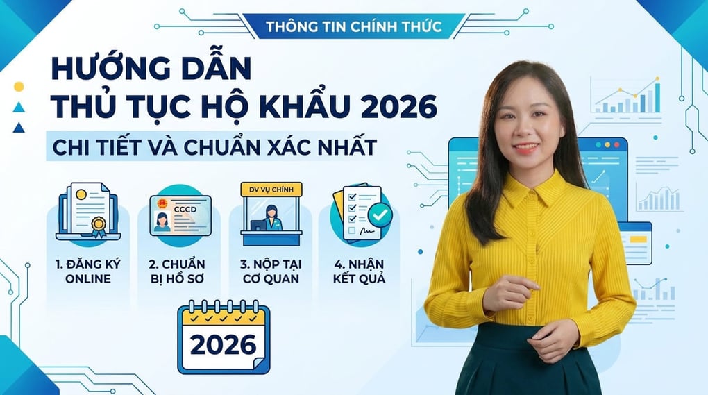 Hướng dẫn thủ tục hộ khẩu 2026 chi tiết và chuẩn xác nhất