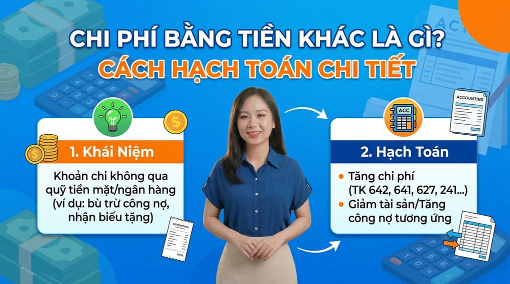 Chi phí bằng tiền khác là gì? Cách hạch toán chi tiết