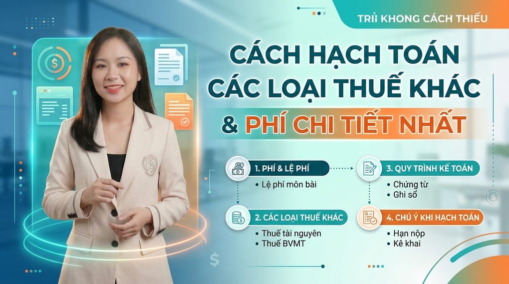 Cách Hạch Toán Các Loại Thuế Khác & Phí Chi Tiết Nhất