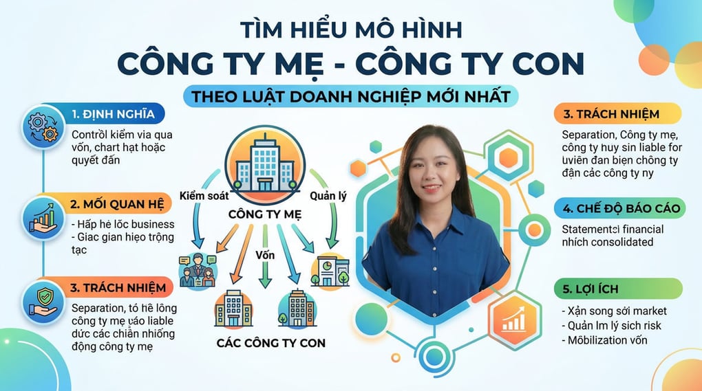 Công ty mẹ công ty con theo luật doanh nghiệp mới nhất