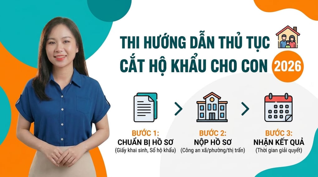 Thủ tục cắt hộ khẩu cho con: Hướng dẫn chi tiết 2026