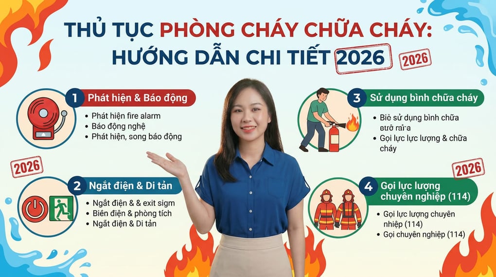 Thủ tục phòng cháy chữa cháy: Hướng dẫn chi tiết 2026
