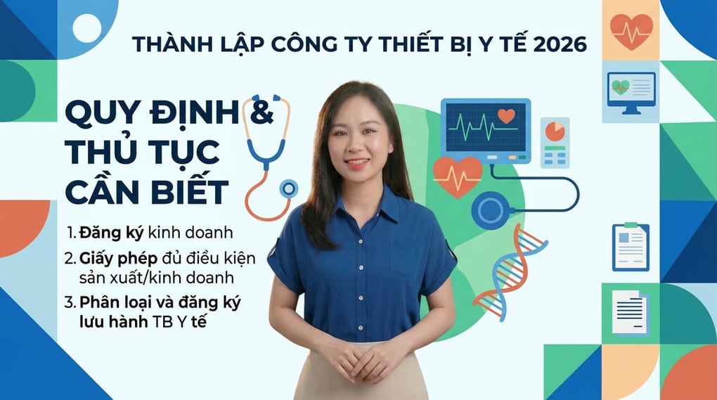 Thành lập công ty thiết bị y tế: Quy định & Thủ tục 2026