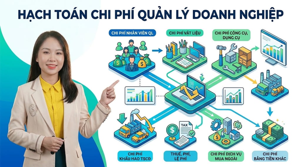 Hạch toán chi phí quản lý doanh nghiệp chi tiết nhất