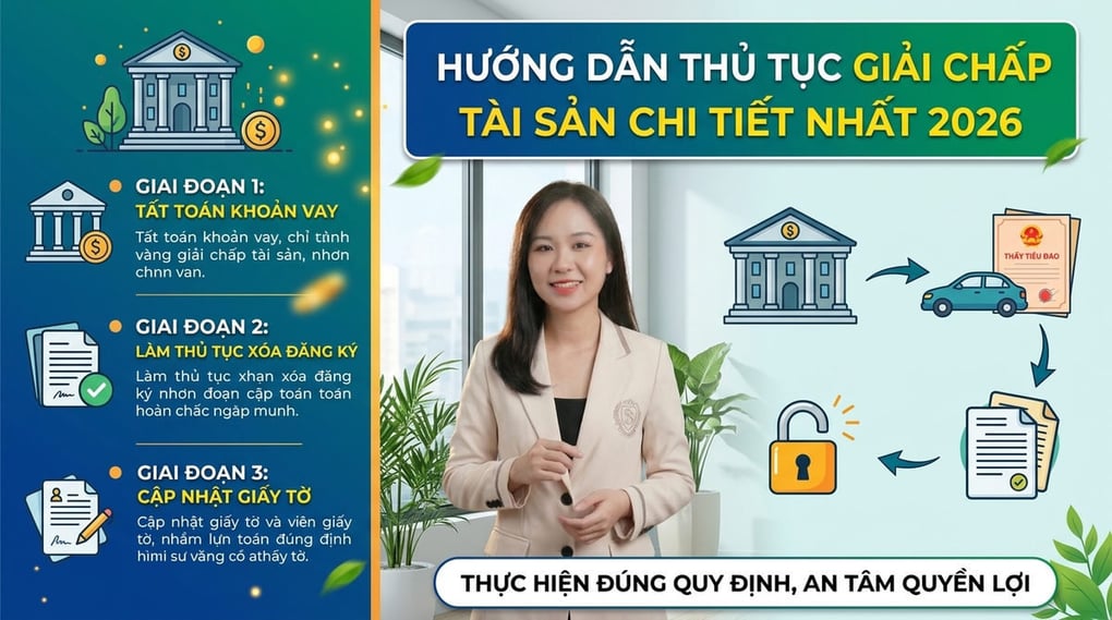 Hướng dẫn thủ tục giải chấp tài sản chi tiết nhất 2026