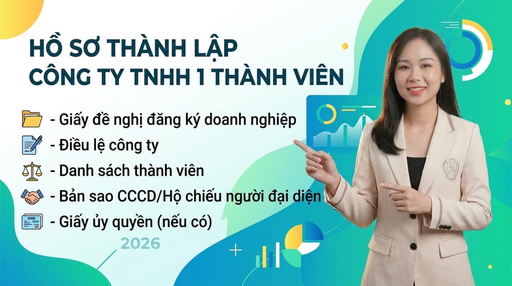Chi tiết hồ sơ thành lập công ty TNHH một thành viên 2026