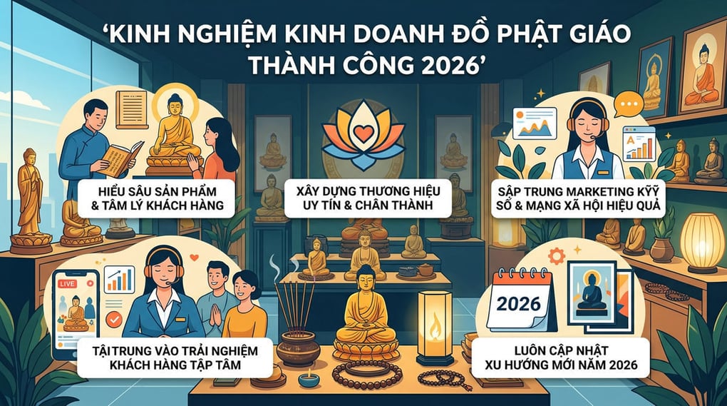 Kinh nghiệm kinh doanh đồ phật giáo thành công 2026