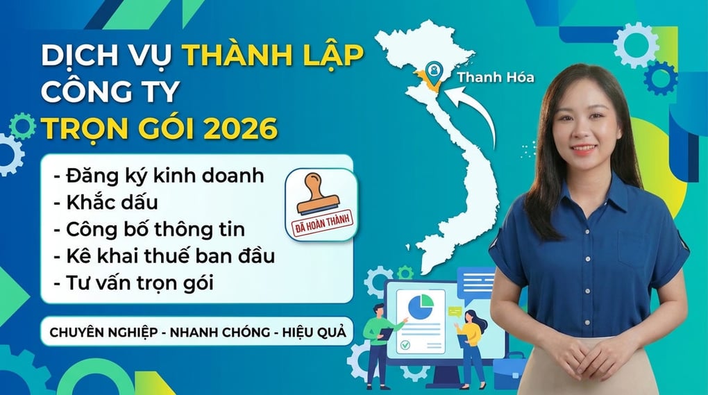 Dịch vụ thành lập công ty tại Thanh Hóa trọn gói 2026