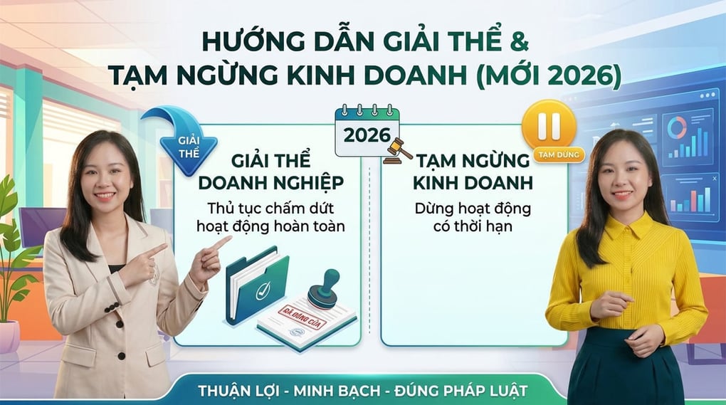 Hướng Dẫn Giải Thể & Tạm Ngừng Kinh Doanh (Mới 2026)