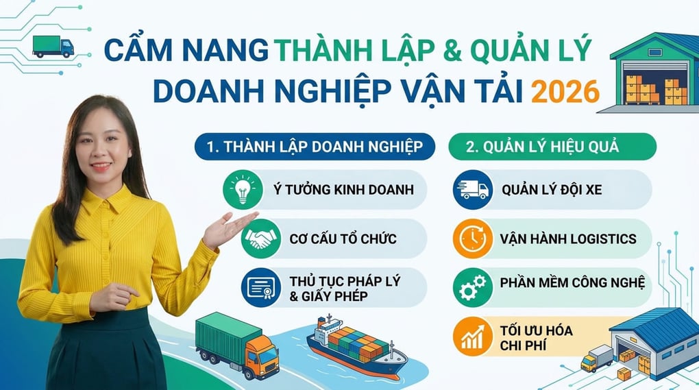 Cẩm nang thành lập & quản lý doanh nghiệp vận tải 2026