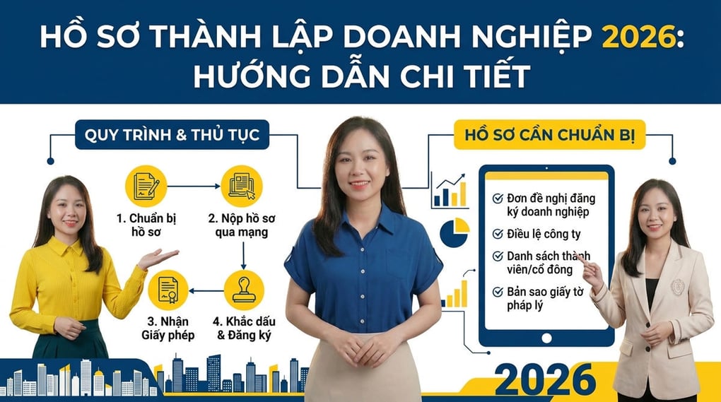 Hồ sơ thành lập doanh nghiệp 2026: Hướng dẫn chi tiết