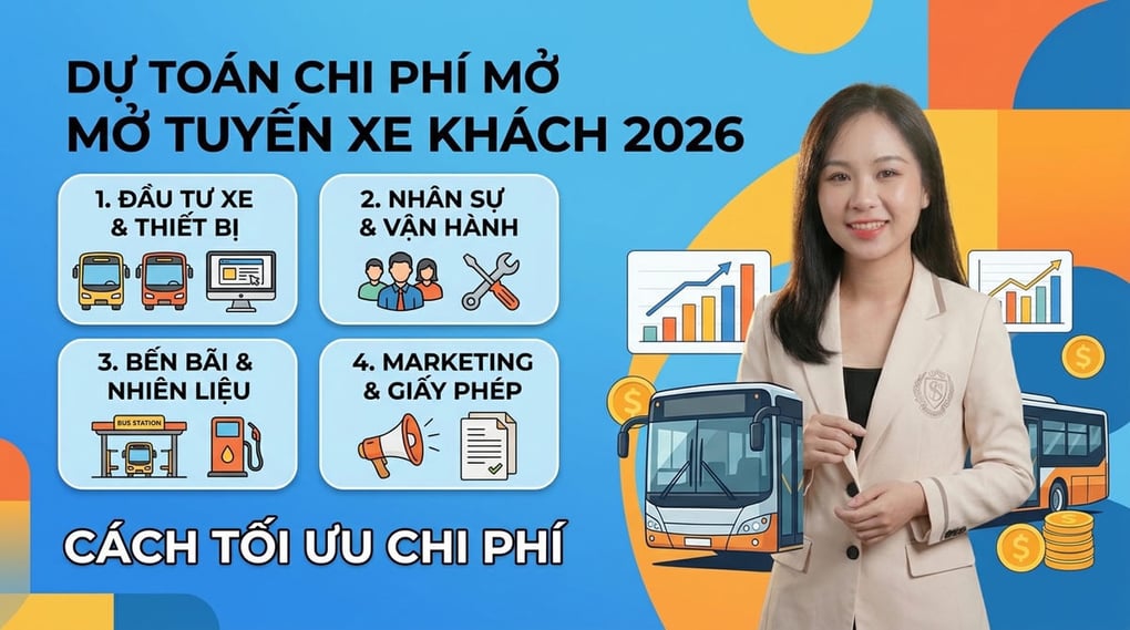 Chi phí mở tuyến xe khách 2026: Dự toán và cách tối ưu