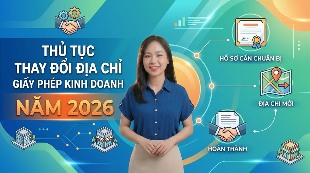 Thủ tục thay đổi địa chỉ giấy phép kinh doanh 2026