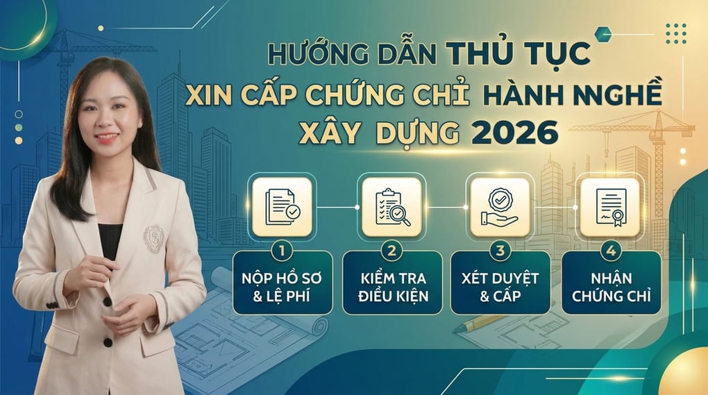 Thủ tục xin cấp chứng chỉ hành nghề xây dựng 2026
