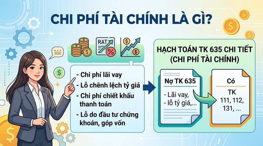 Chi phí tài chính là gì? Hạch toán TK 635 chi tiết
