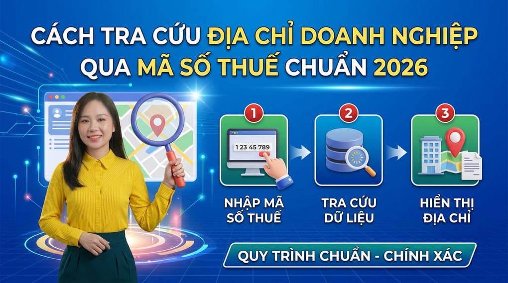 Cách tra cứu địa chỉ doanh nghiệp qua mã số thuế chuẩn 2026