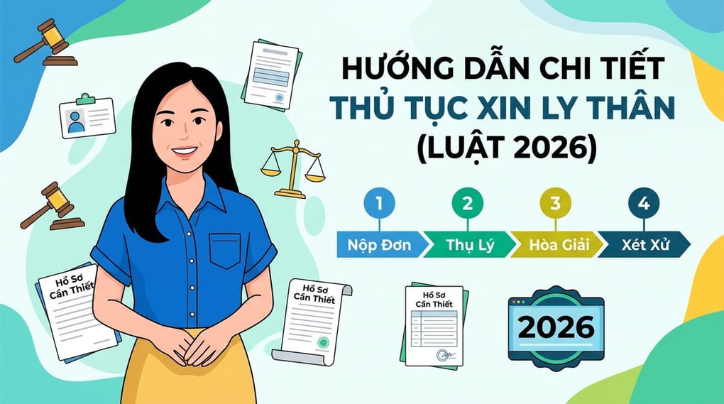 Hướng dẫn thủ tục xin ly thân chi tiết, chuẩn luật 2026