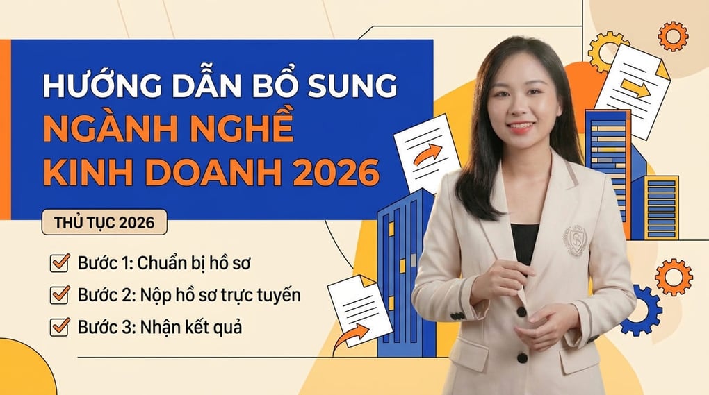 Hướng dẫn thủ tục bổ sung ngành nghề kinh doanh 2026