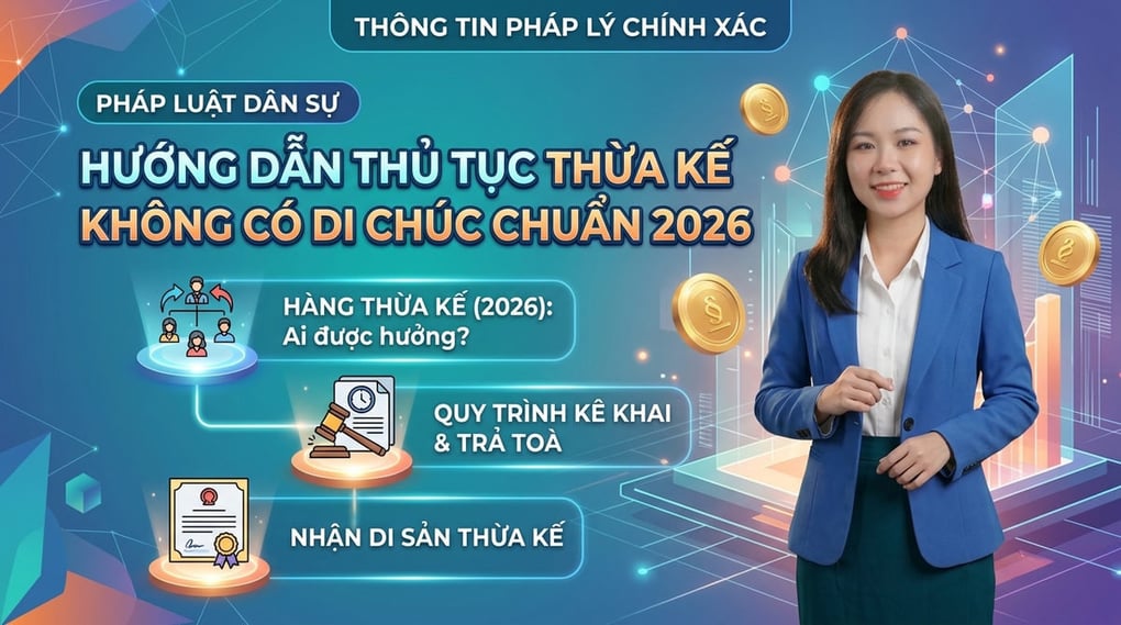 Hướng dẫn thủ tục thừa kế không có di chúc chuẩn 2026