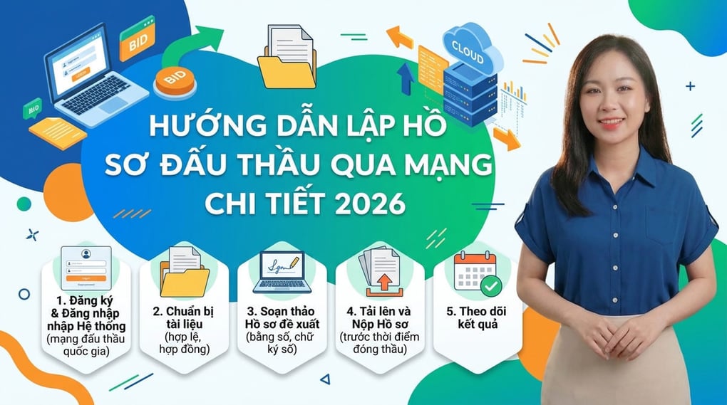 Hướng dẫn lập hồ sơ đấu thầu qua mạng chi tiết 2026