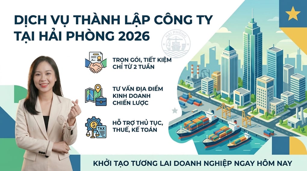 Dịch vụ thành lập công ty tại Hải Phòng trọn gói 2026