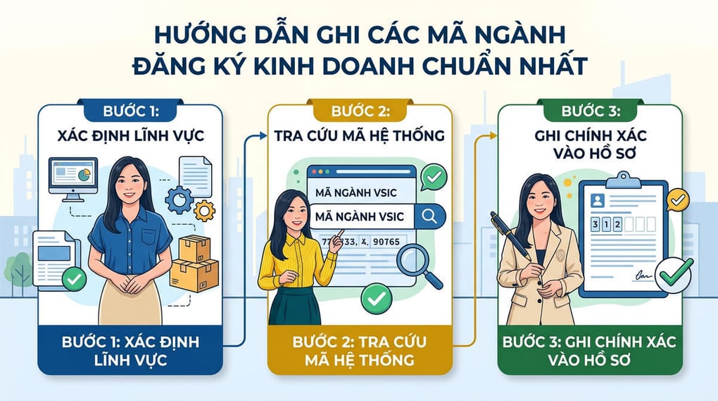 Hướng Dẫn Ghi Các Mã Ngành Đăng Ký Kinh Doanh Chuẩn Nhất