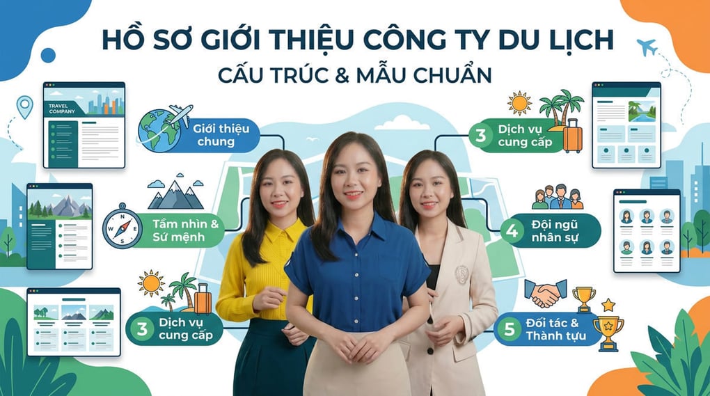 Hồ sơ giới thiệu công ty du lịch: Cấu trúc & Mẫu chuẩn