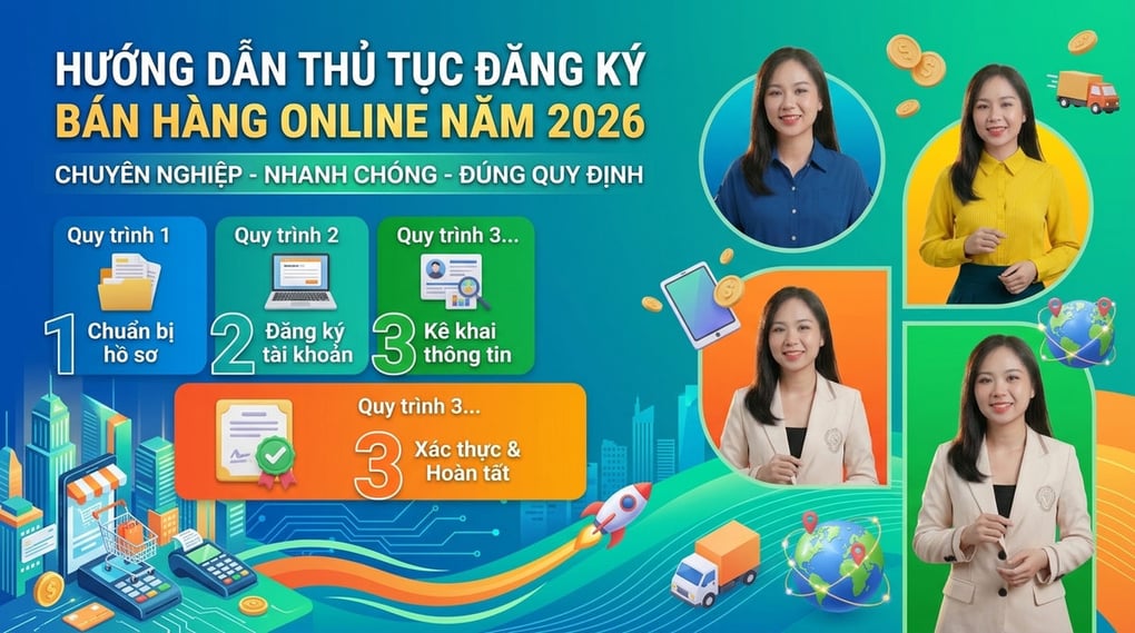 Hướng dẫn thủ tục đăng ký bán hàng online năm 2026