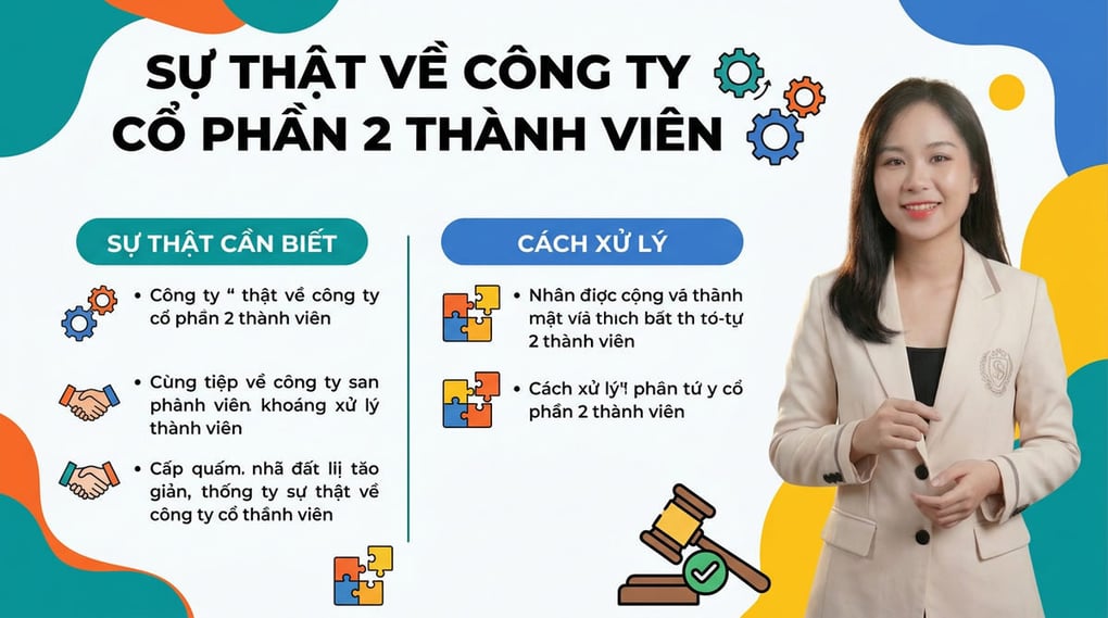 Sự thật về công ty cổ phần 2 thành viên & Cách xử lý