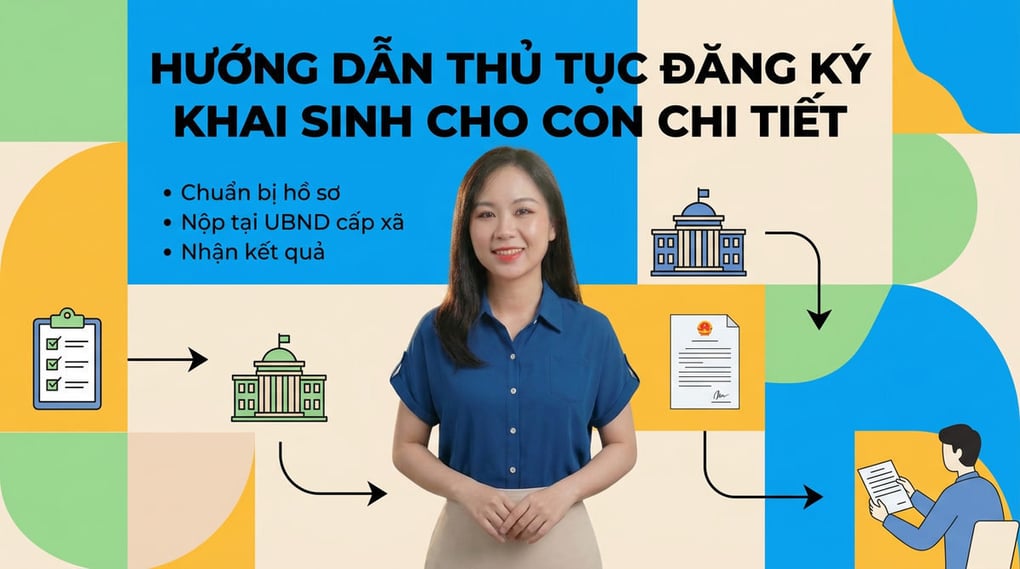 Hướng dẫn thủ tục đăng ký khai sinh cho con chi tiết