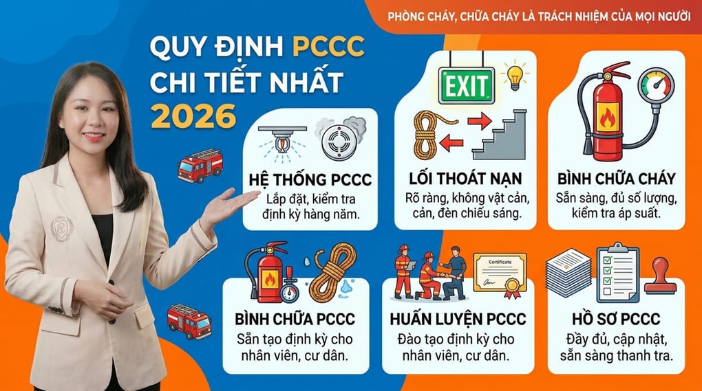 Quy định Phòng cháy chữa cháy (PCCC) chi tiết nhất 2026