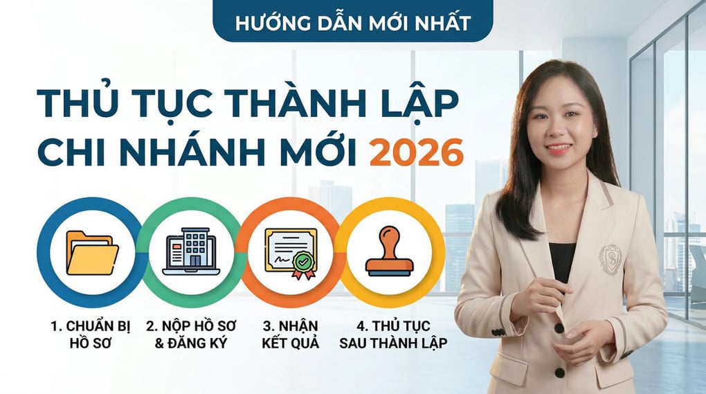 Thủ tục thành lập chi nhánh công ty mới nhất 2026