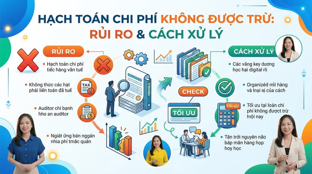 Hạch toán chi phí không được trừ: Rủi ro & Cách xử lý