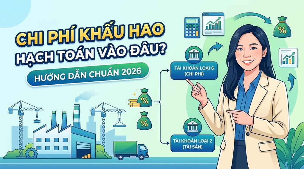 Chi phí khấu hao hạch toán vào đâu? Hướng dẫn chuẩn 2026