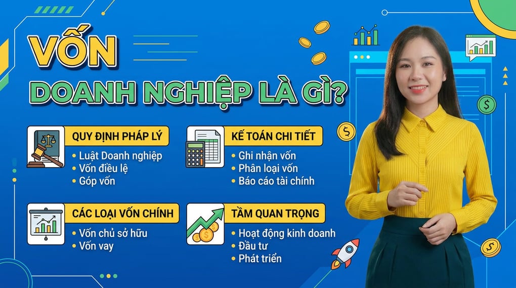 Vốn doanh nghiệp là gì? Quy định pháp lý & Kế toán chi tiết