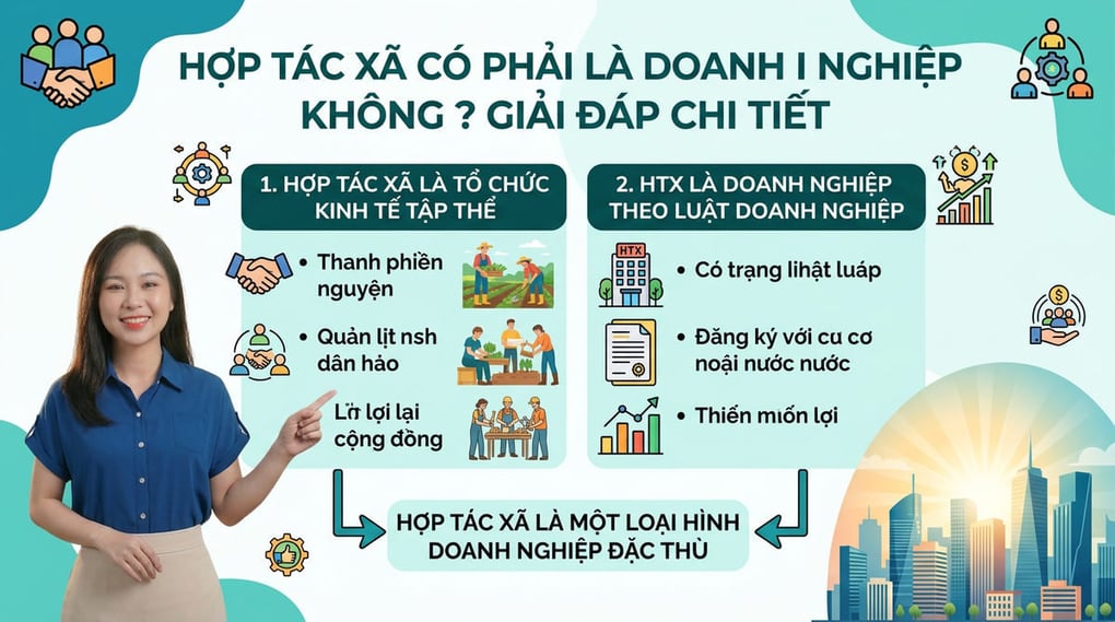 Hợp tác xã có phải là doanh nghiệp không? Giải đáp chi tiết
