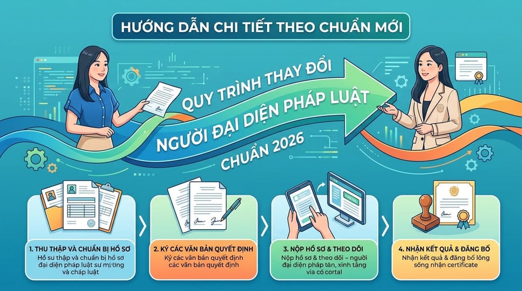 Hồ sơ thay đổi người đại diện theo pháp luật chuẩn 2026