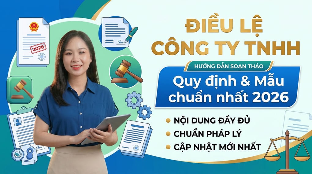 Điều lệ công ty TNHH: Quy định & Mẫu chuẩn nhất 2026