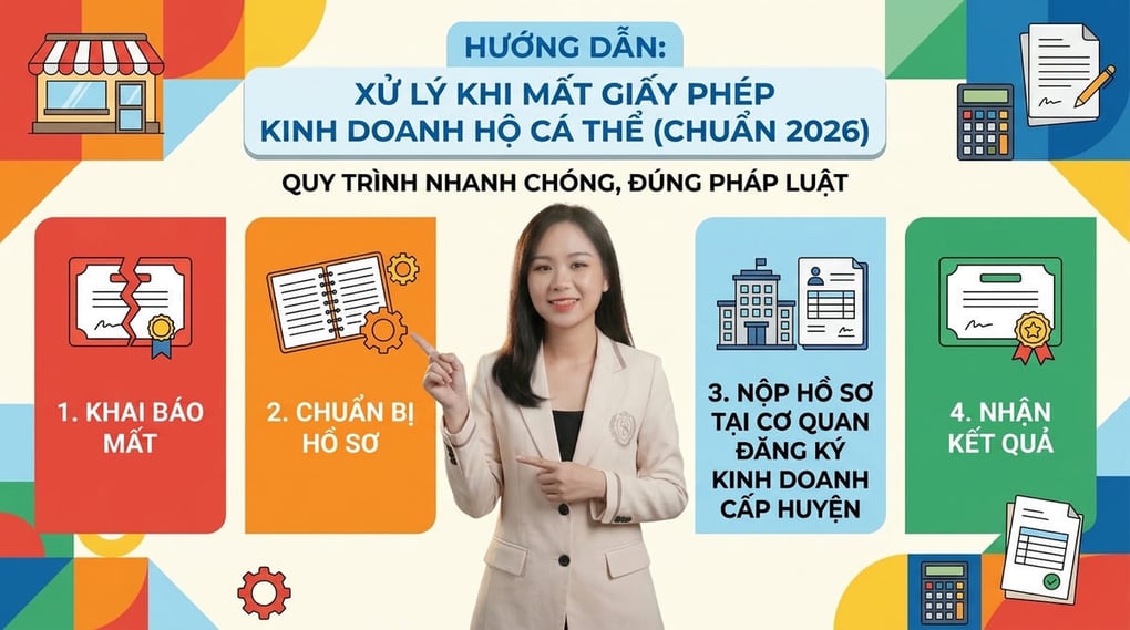 Xử lý khi mất giấy phép kinh doanh hộ cá thể (Chuẩn 2026)