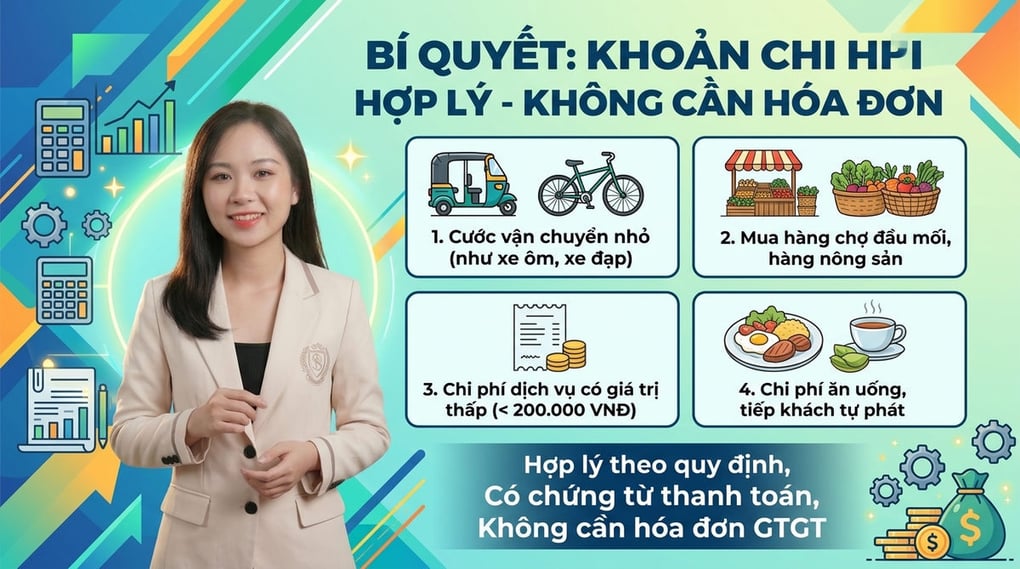 Chi tiết các khoản chi phí hợp lý không cần hóa đơn