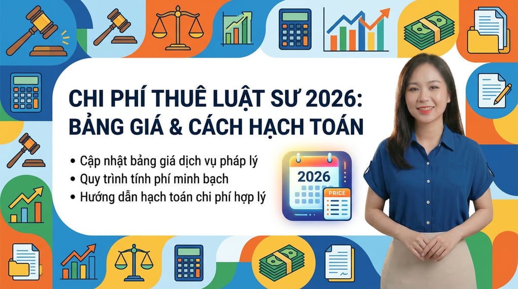 Chi phí thuê luật sư 2026: Bảng giá & Cách hạch toán