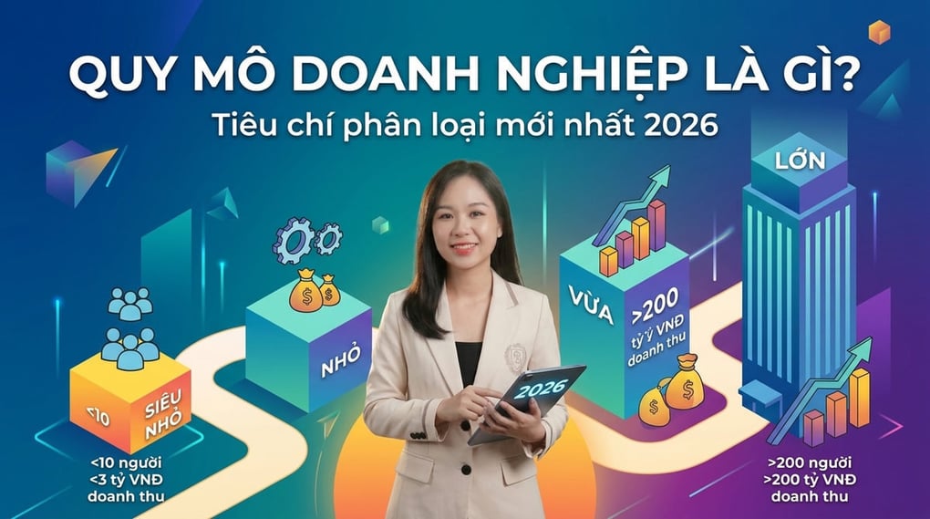 Quy mô doanh nghiệp là gì? Tiêu chí phân loại mới nhất 2026
