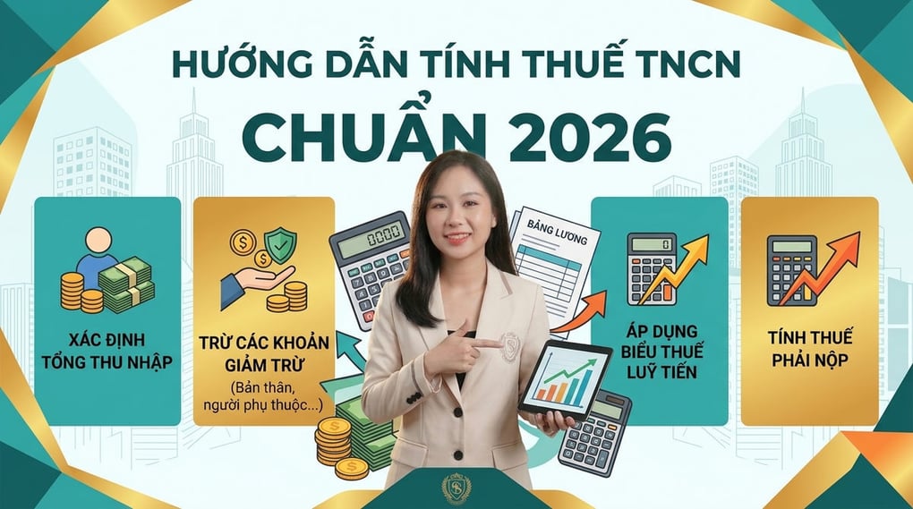 Hướng Dẫn Tính Thuế Thu Nhập Cá Nhân (TNCN) Chuẩn 2026