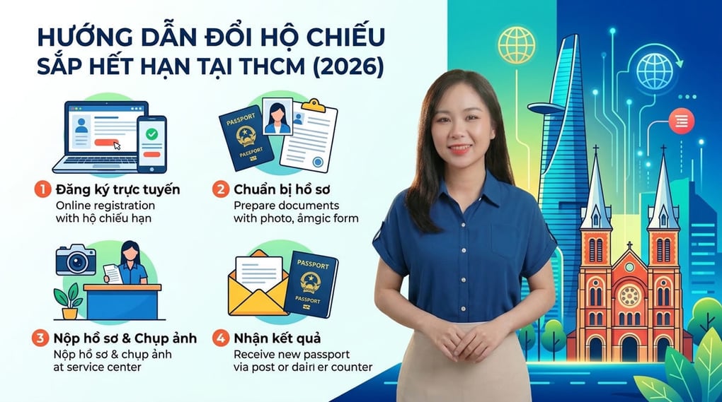 Hướng dẫn thủ tục đổi hộ chiếu sắp hết hạn tại TPHCM 2026