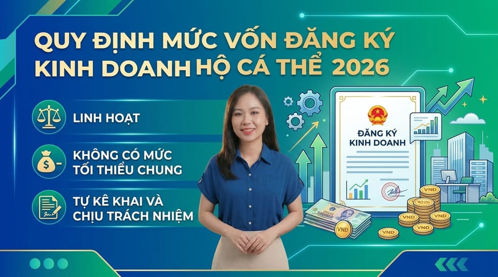 Quy định mức vốn đăng ký kinh doanh hộ cá thể 2026