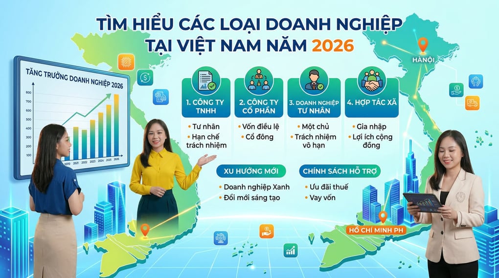 Tìm hiểu các loại doanh nghiệp tại Việt Nam năm 2026