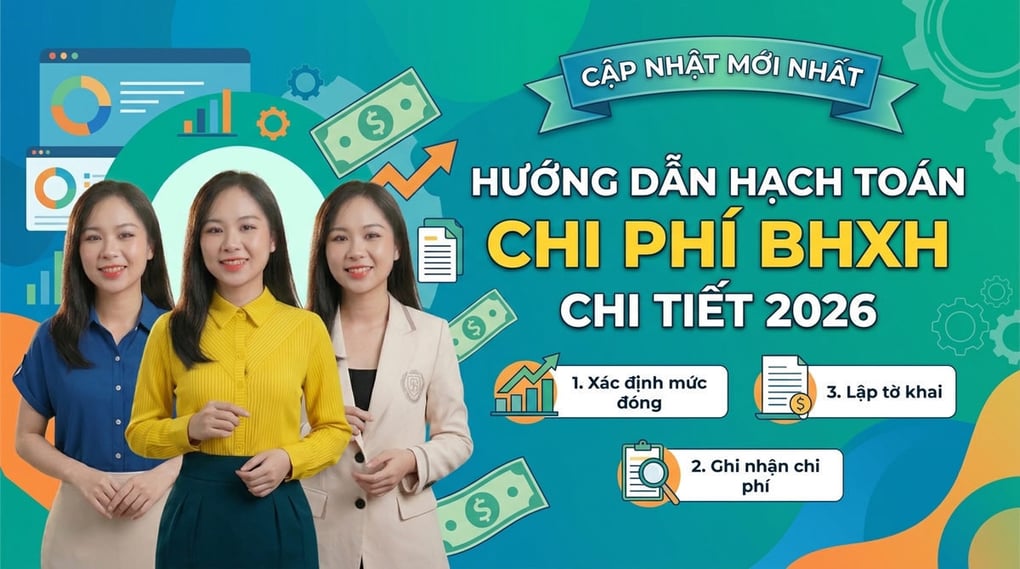 Hướng dẫn hạch toán chi phí BHXH chi tiết mới nhất 2026