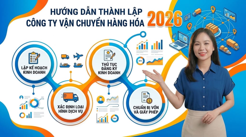 Hướng dẫn thành lập công ty vận chuyển hàng hóa 2026