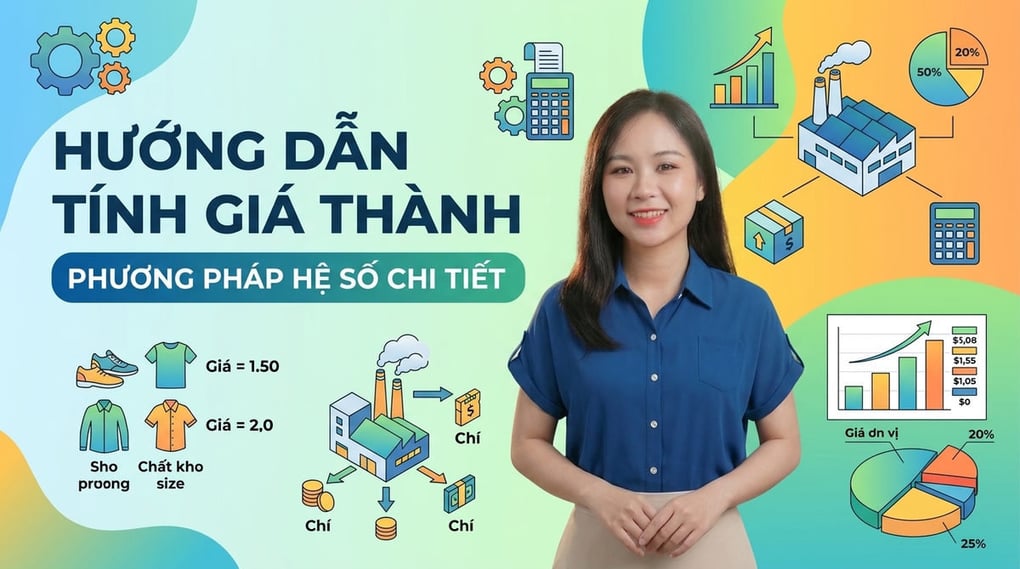 Hướng dẫn tính giá thành theo phương pháp hệ số chi tiết