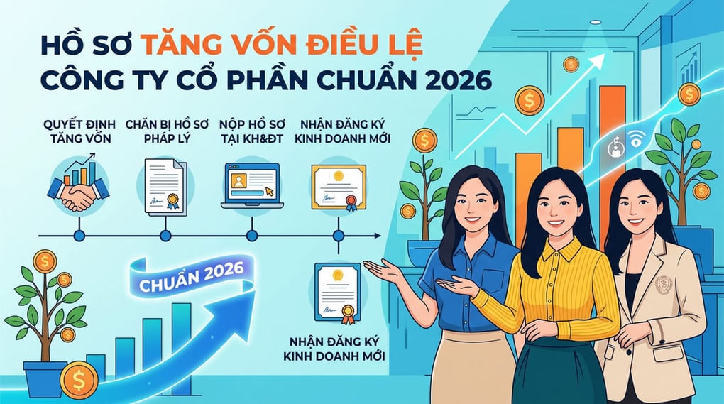Hồ sơ tăng vốn điều lệ công ty cổ phần chuẩn 2026